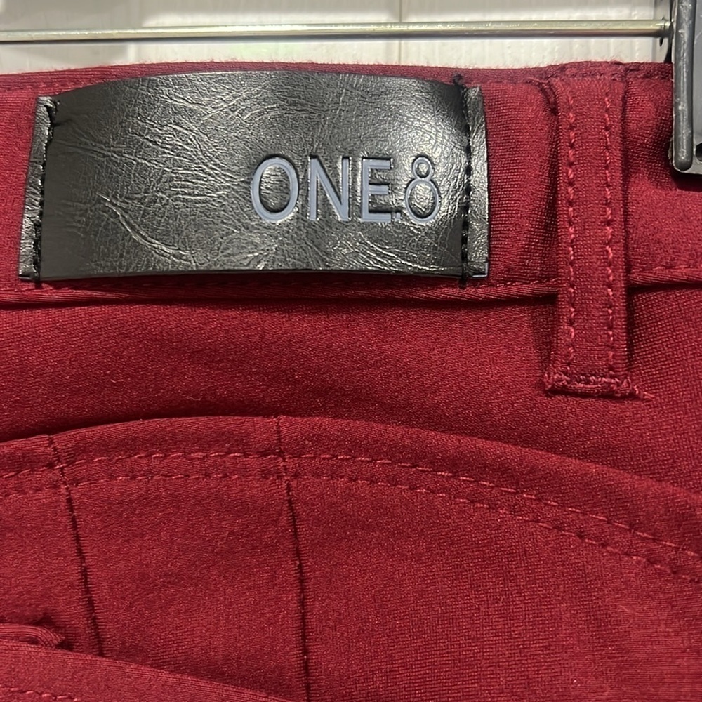 One 8 women's burgundy stretch super skinny pants size 13 (3x$15) - Picture 4 of 6